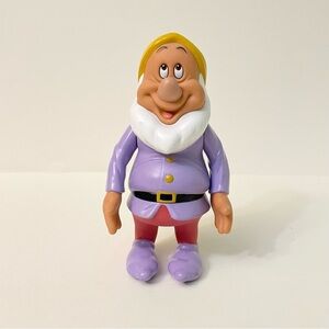 Vtg 1990s Disney Snow White And The Seven Dwarfs Happy Vinyl Figure